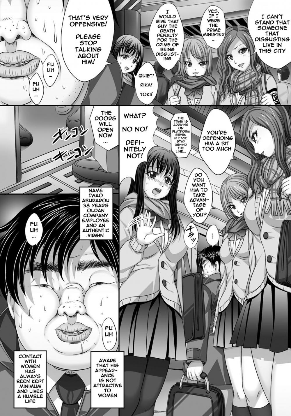 Hentai Manga Comic-Busamen ga Tsuukin Densha no Jikan o Tomete JK ni xx-Read-2